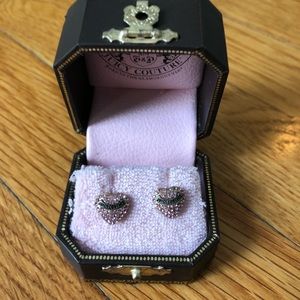Juicy Couture Heart Stud Earrings
